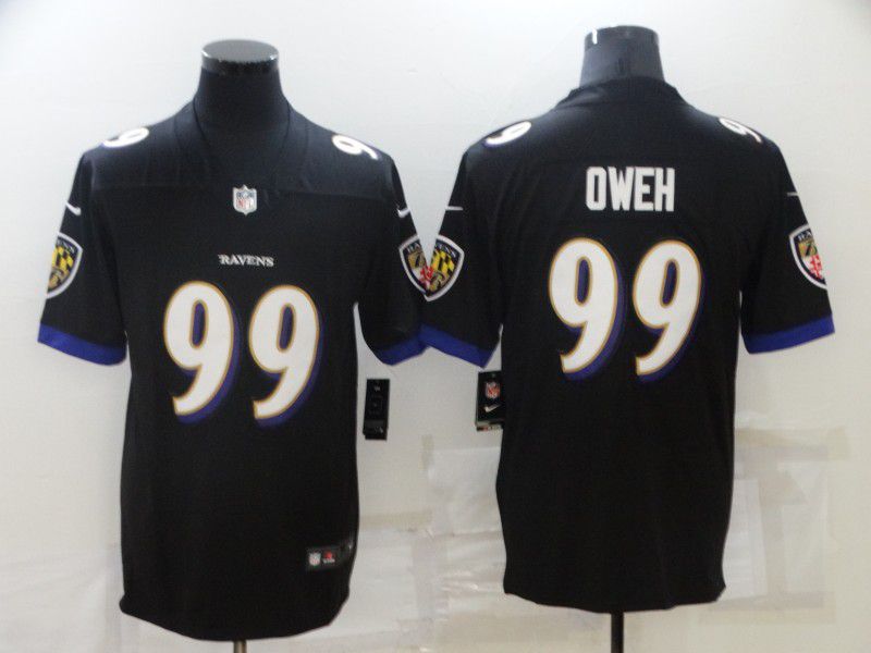 Men Baltimore Ravens #99 Oweh Black Nike Vapor Untouchable Limited  NFL Jersey->baltimore ravens->NFL Jersey